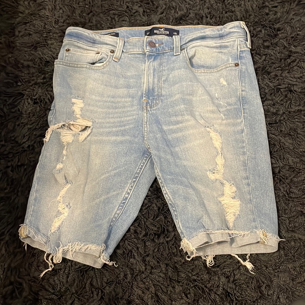Hollister Ripped Jean Shorts
